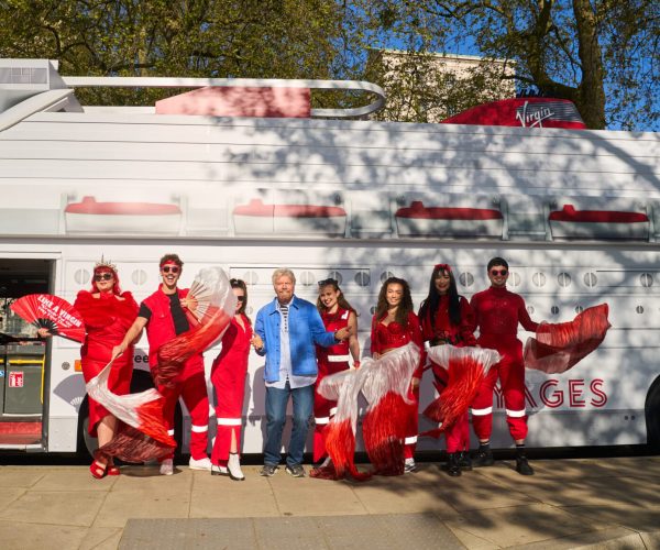 Ahoy, London! Sir Richard Branson “sails” around city, surprising public with free Virgin Voyages cruises to mark Med season 