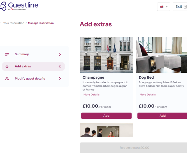 Guestline integrates ResDiary and AI to boost sales of ancillary products via guest portal